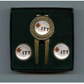 Divot Tool w/ Money Clip & 2 Extra Ball Markers Gift Set